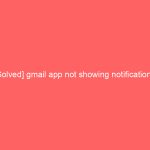 [Solved] gmail app not showing notifications